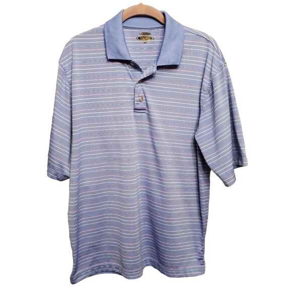 Other - Men's Lone Cypress Pebble Beach Striped Golf Shirt Size M